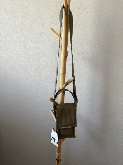 Bolso Zara verde olivo - miniatura 1