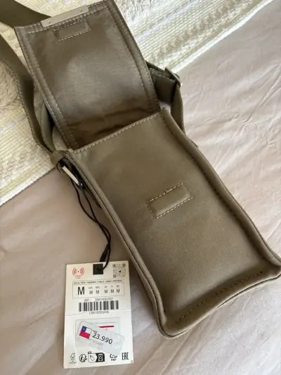 Bolso Zara verde olivo - miniatura 3