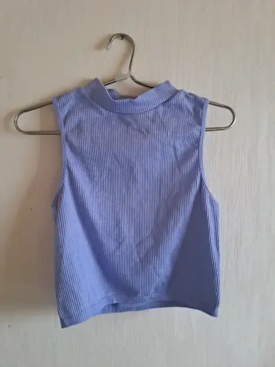 Top sin mangas color morado - miniatura 1