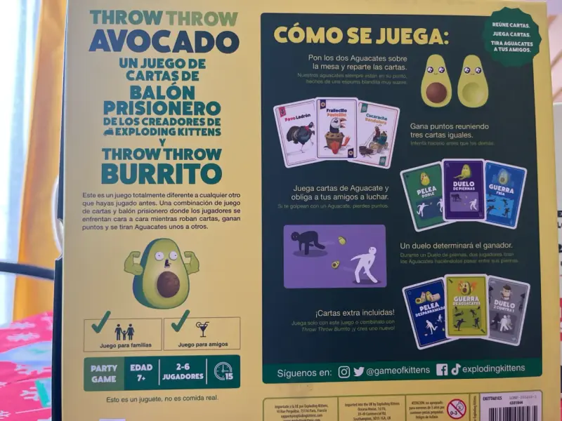 Juego de mesa Throw Throw Avocado - 2