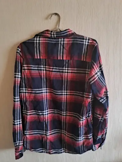 Camisa a cuadros roja y azul - miniatura 2