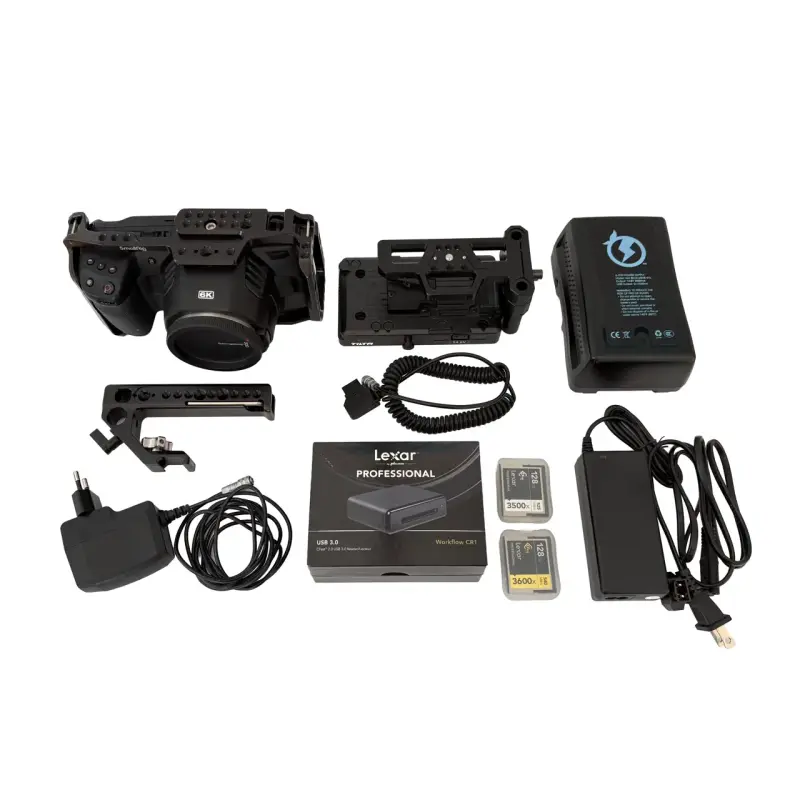 Cámara Blackmagic cinema pocket 6K con accesorios - 2