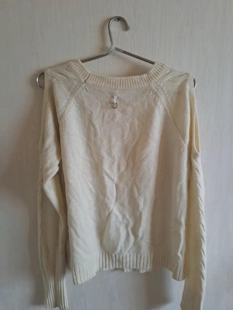 Suéter beige trenzado - 2