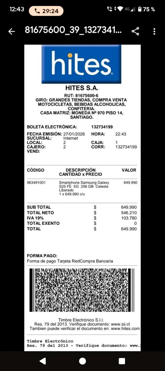 Vendo Samsung Galaxy S25 FE color Icy Blue, comple - 6