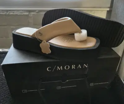 Sandalias plataforma beige C/MORAN - miniatura 2