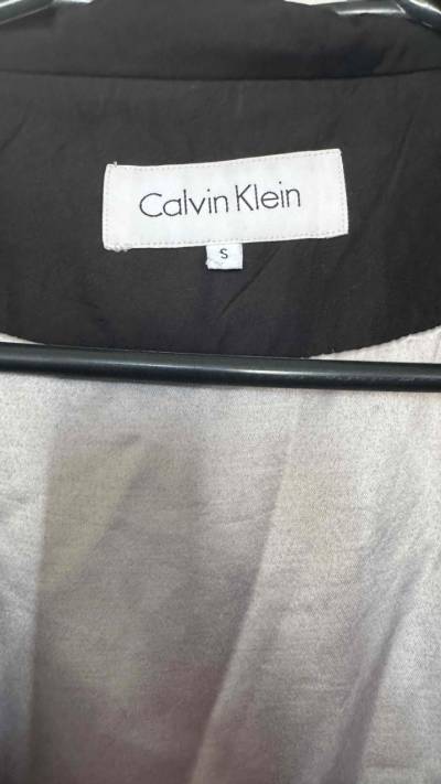 Abrigo negro largo con doble botón Calvin klein - miniatura 5