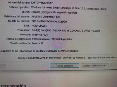 Laptop ASUS TUF Gaming - miniatura 6