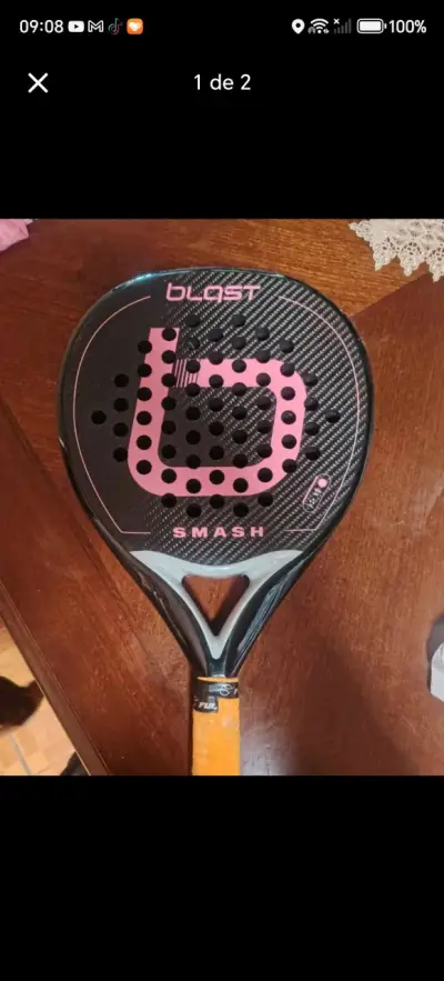 Paleta de pádel Blast negra - miniatura 1