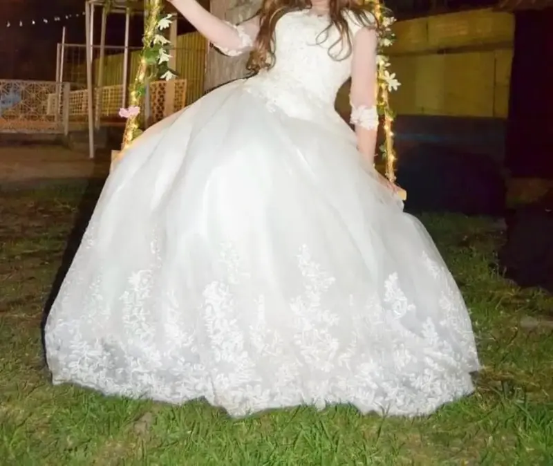 Vestido de novia con encaje - 6