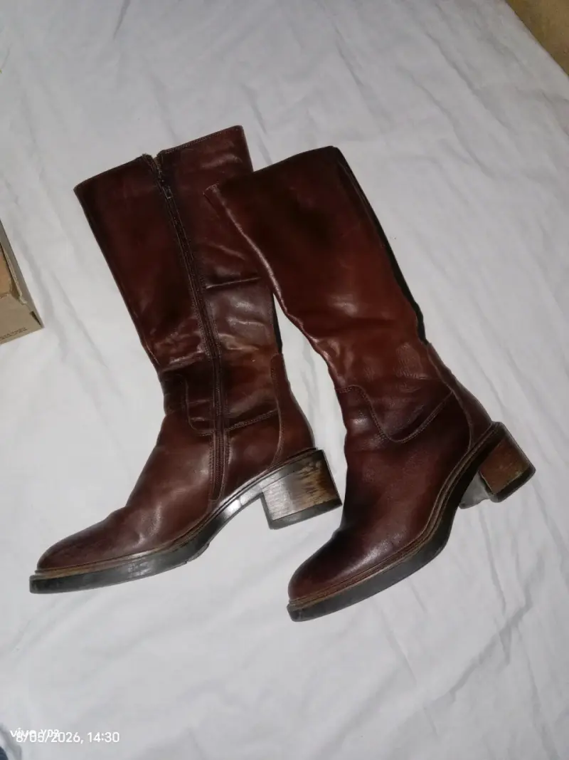 Botas de cuero marrón - 2