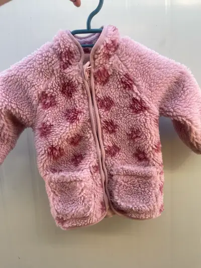 Chaqueta polar rosada infantil 18 meses - miniatura 1