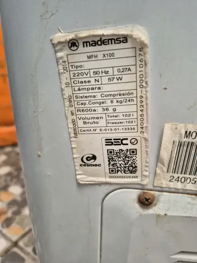 Congelador Mademsa usado - miniatura 2