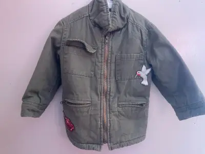 Chaqueta verde infantil talla 2 - miniatura 1