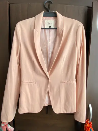 Blazer rosa palo talla L - miniatura 1