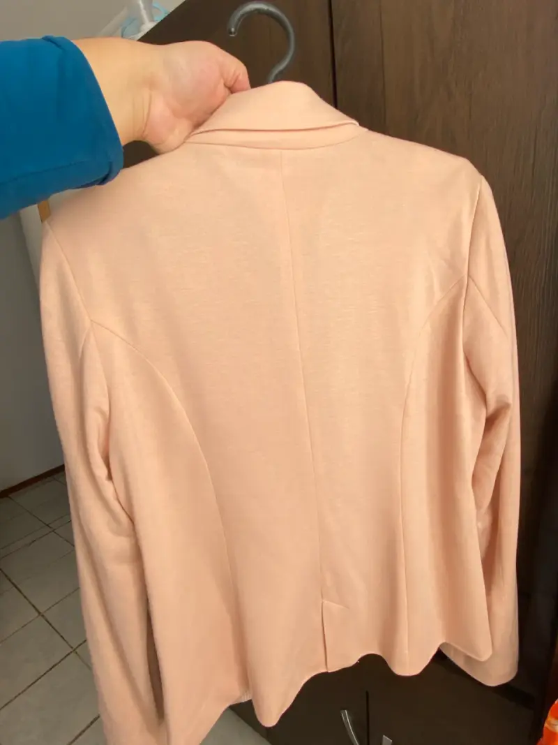 Blazer rosa palo talla L - 2