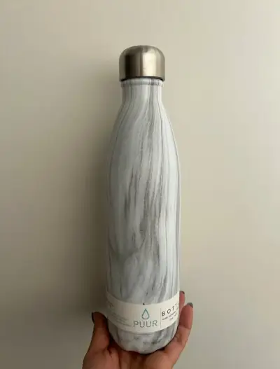 Botella Térmica Puur 750ml blanco marmoleado - miniatura 1
