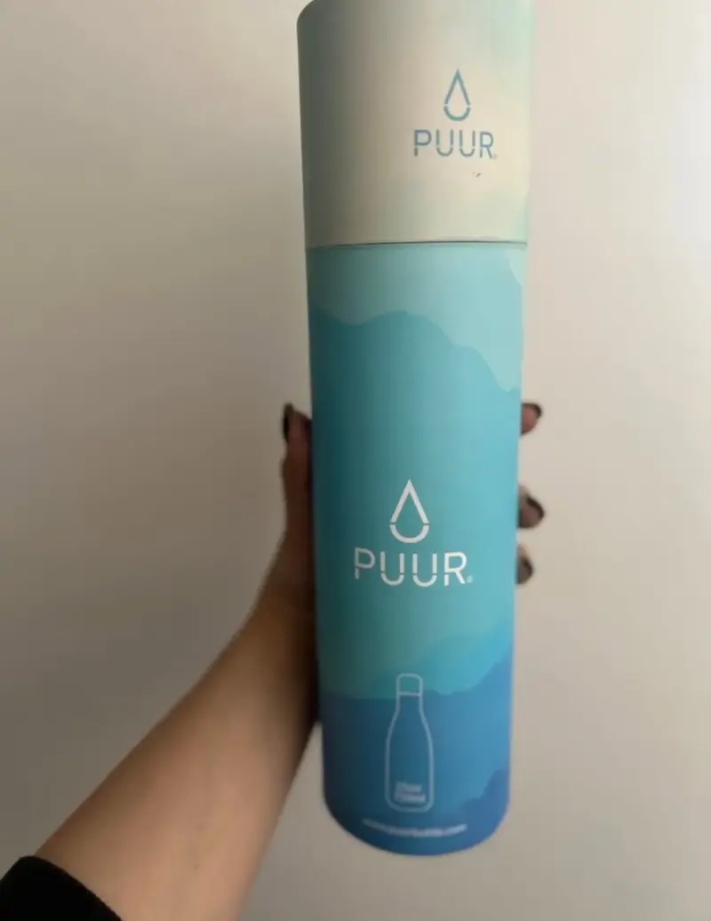 Botella Térmica Puur 750ml blanco marmoleado - 3