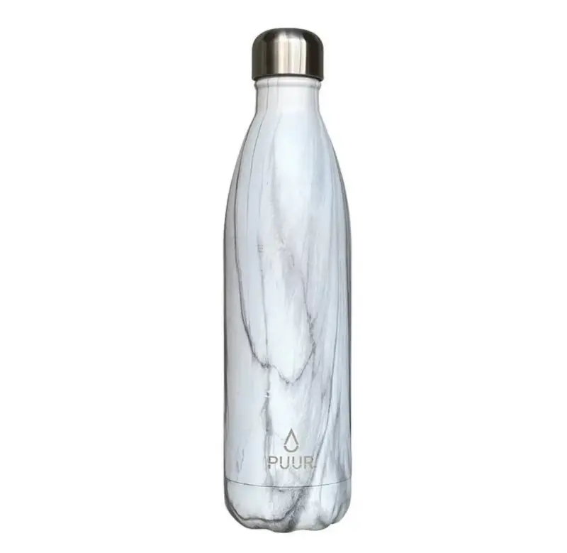 Botella Térmica Puur 750ml blanco marmoleado - 4