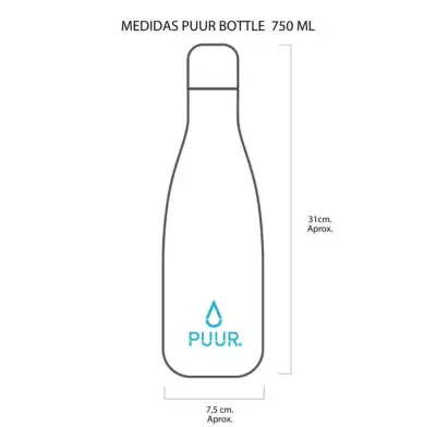 Botella Térmica Puur 750ml blanco marmoleado - miniatura 5