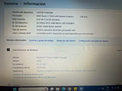 Laptop HP color gris - miniatura 4