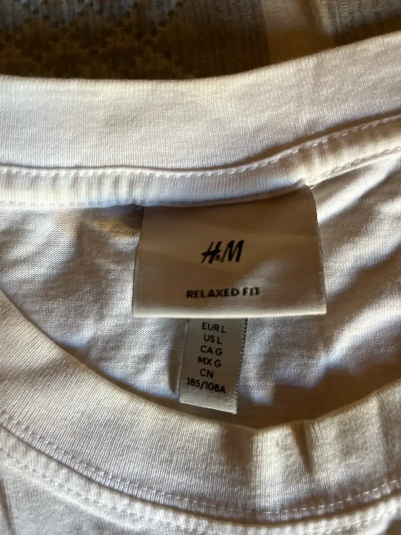 Polera blanca H&M talla L - 3