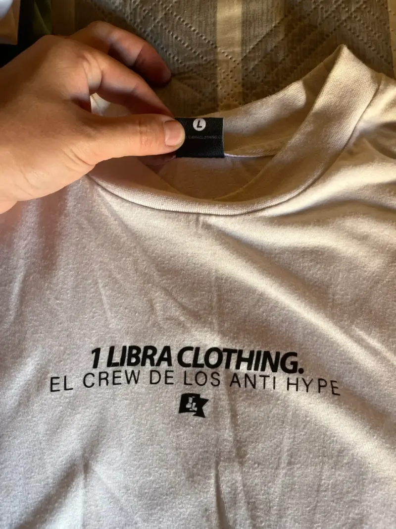 Polera blanca 1 Libra Clothing - 2
