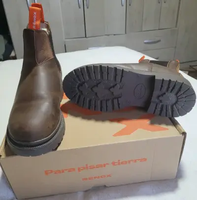 Botas de cuero marrón Renox - miniatura 1