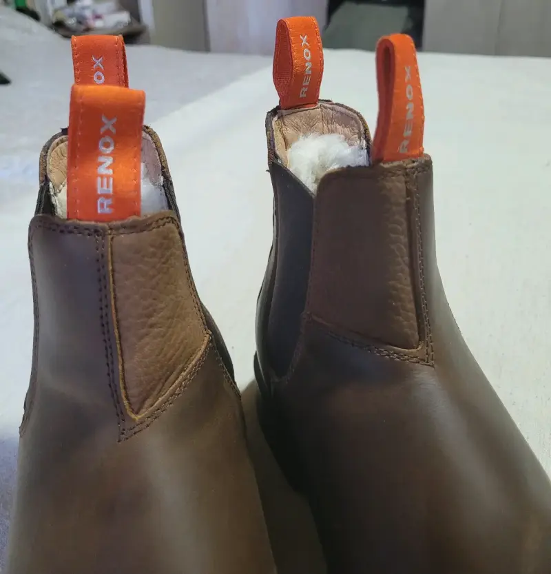 Botas de cuero marrón Renox - 4