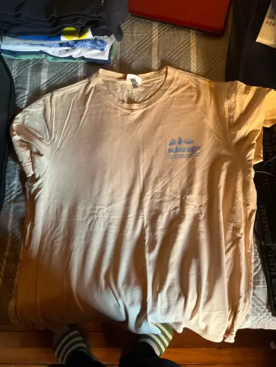 Polera beige con logo Solar Age - miniatura 1