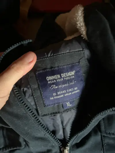 Parka azul con capucha - miniatura 2