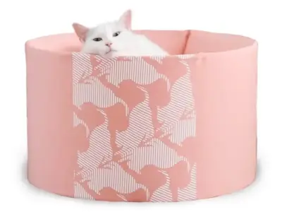 Cama rosada alta para gato - miniatura 1