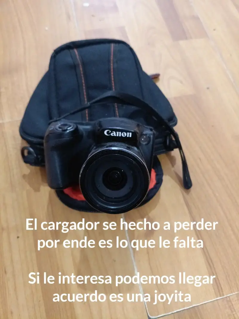 Cámara Canon sin cargador