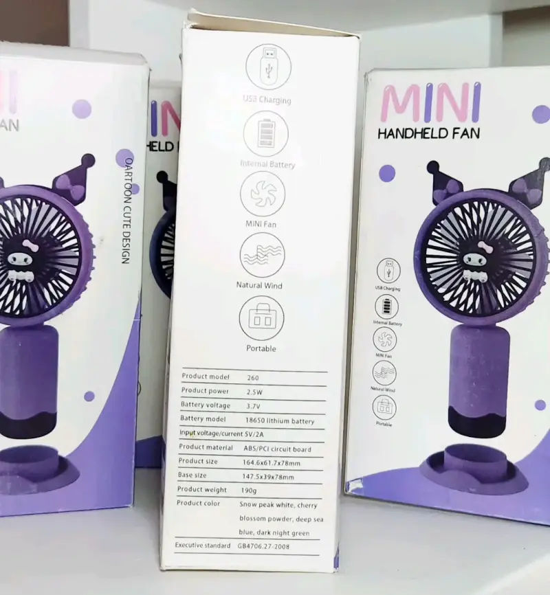 Ventilador de mano Kuromi - 3
