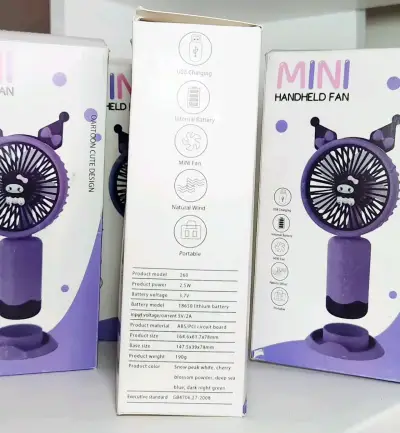 Ventilador de mano Kuromi - miniatura 3