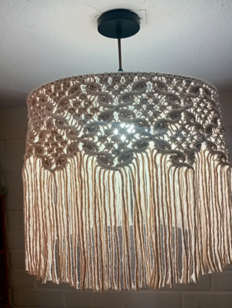 Lámpara macramé 40cmx35cm - 3