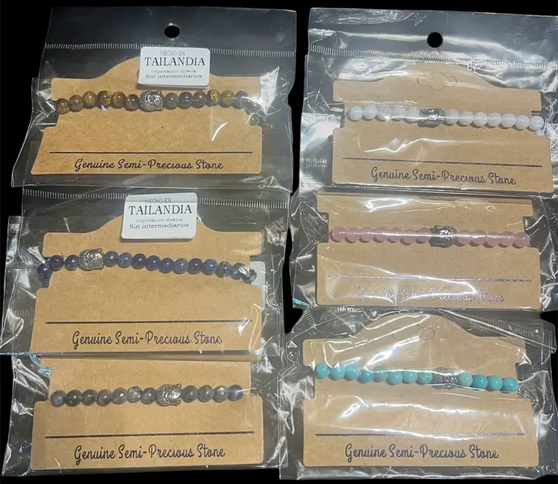 6 Pulseras de piedras variadas - 2