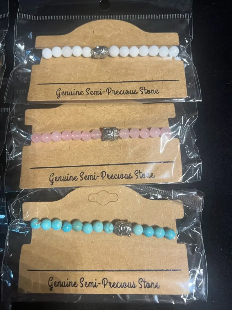 6 Pulseras de piedras variadas - 3