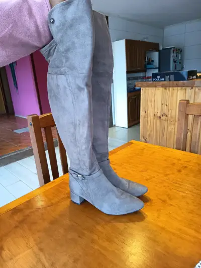 Botas altas Beige, Hechas en Brasil - miniatura 1