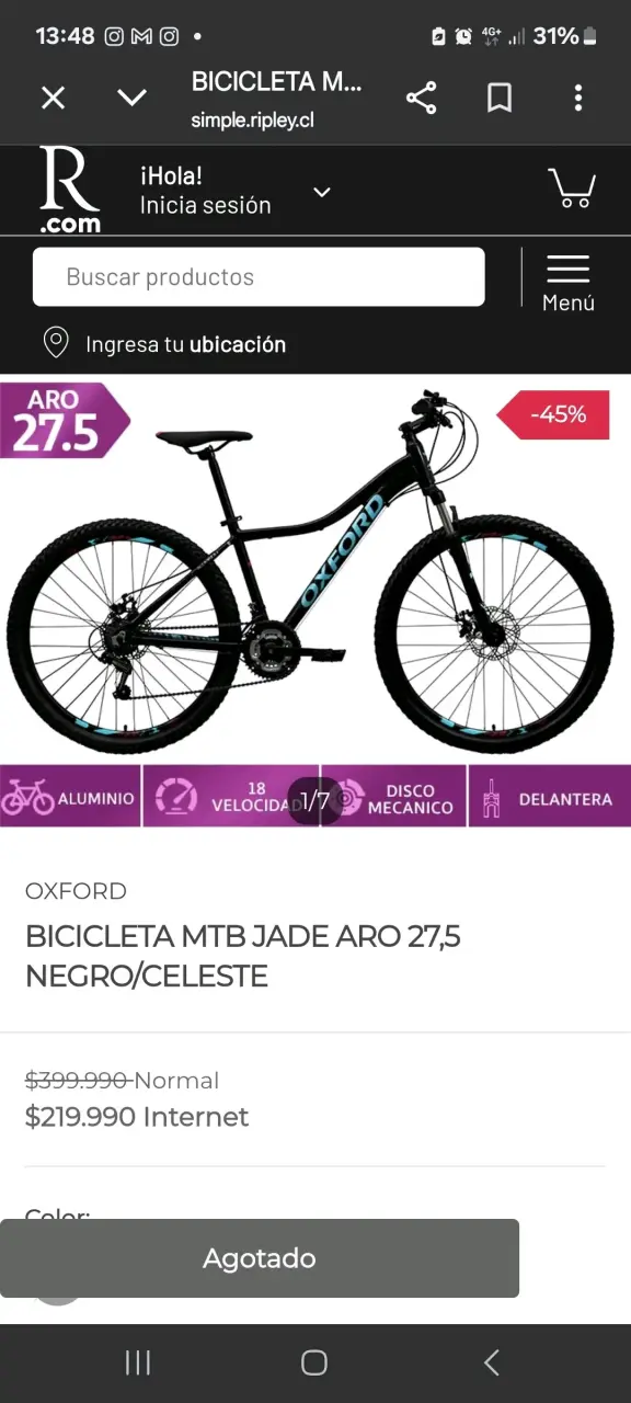Bicicleta de montaña negra - 3