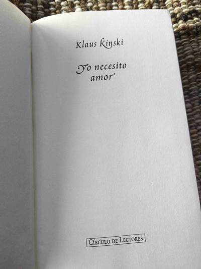 'Yo necesito amor' Klaus Kinski - miniatura 3
