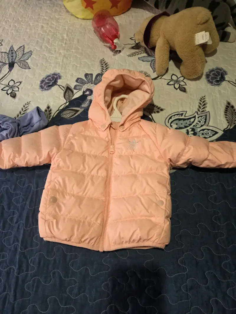 Chaqueta inflable rosada para bebé - 2