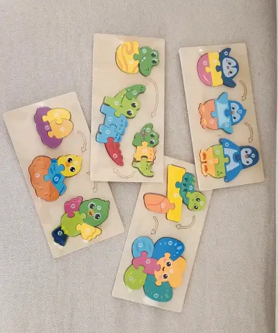 Rompecabezas de madera infantil - miniatura 1