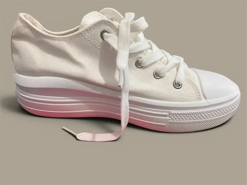 Zapatilla blanca con plataforma - 2