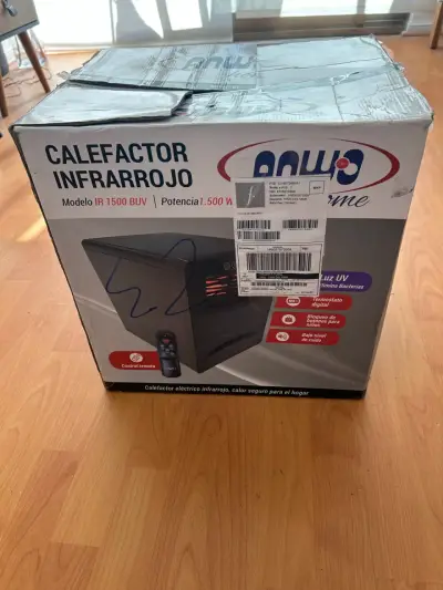 Calefactor infrarrojo ANWO 1500W - miniatura 1