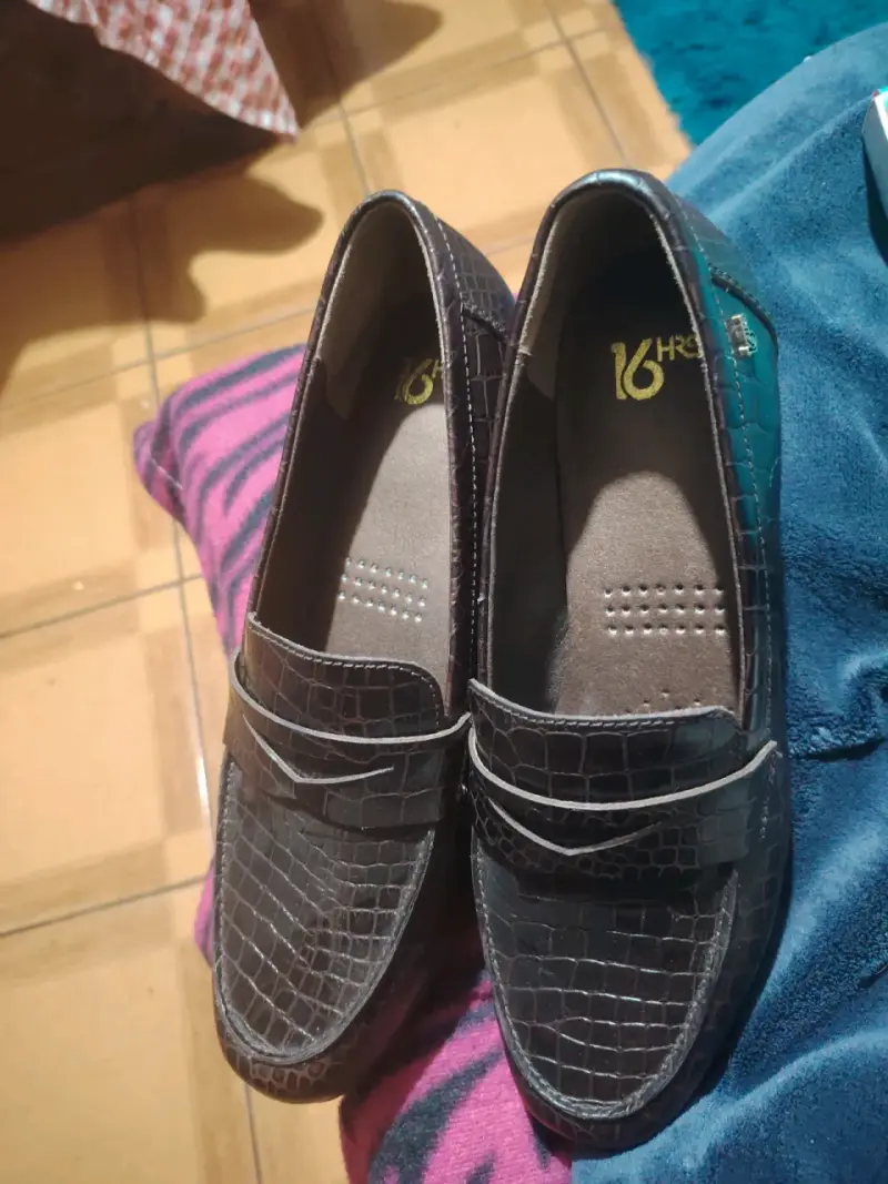 Zapatos mocasines de cuero negro - 4
