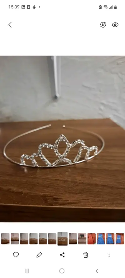 Diadema de cristal brillante - miniatura 2