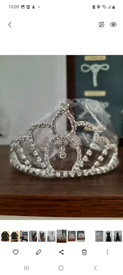 Diadema de cristal brillante - miniatura 4