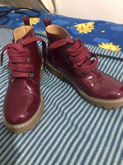 Botines rojos charol mujer talla 35 - miniatura 1