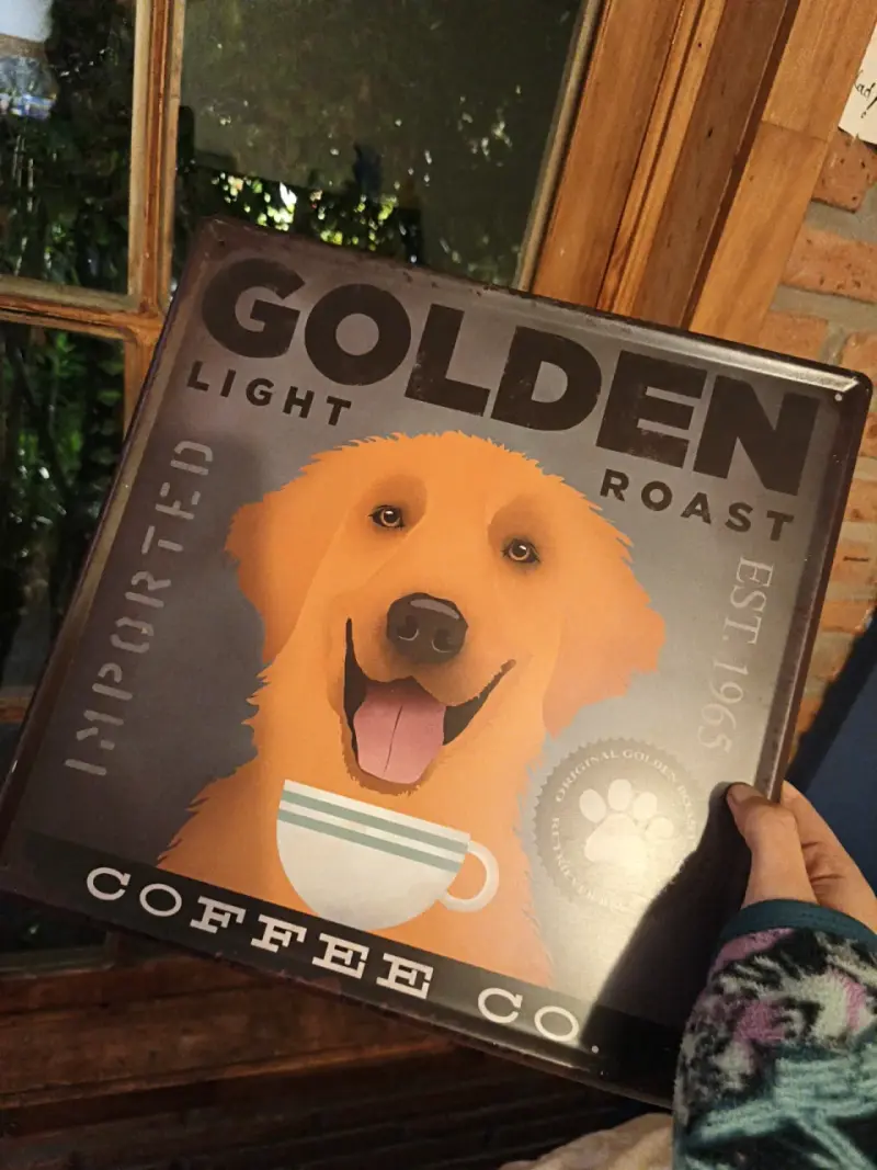 Letrero vintage Golden Coffee - 2