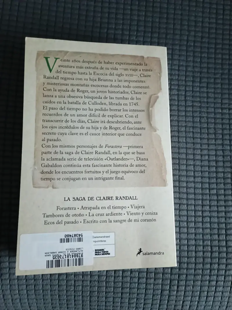 Libro Atrapada en el Tiempo Diana Gabaldon - 2